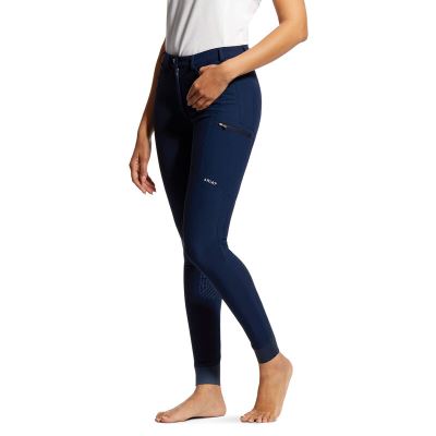 Ariat English: Triton Grip Knee Patch Breech Leggings Mujer - Azul Marino (KNQJE9625)